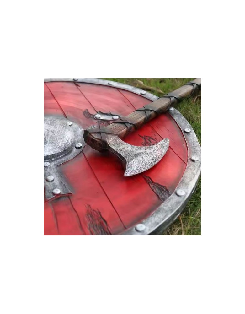 Hache Viking manche décoré