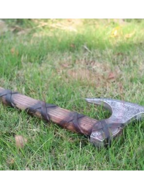 Hache Viking manche décoré - la forge des chevaliers®