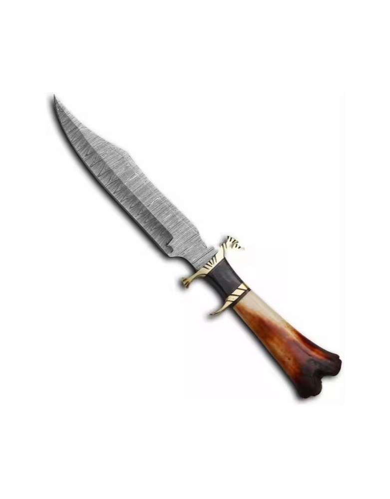 Couteau fait main en acier avec manche en bois - LA FORGE DES CHEVALIERS®