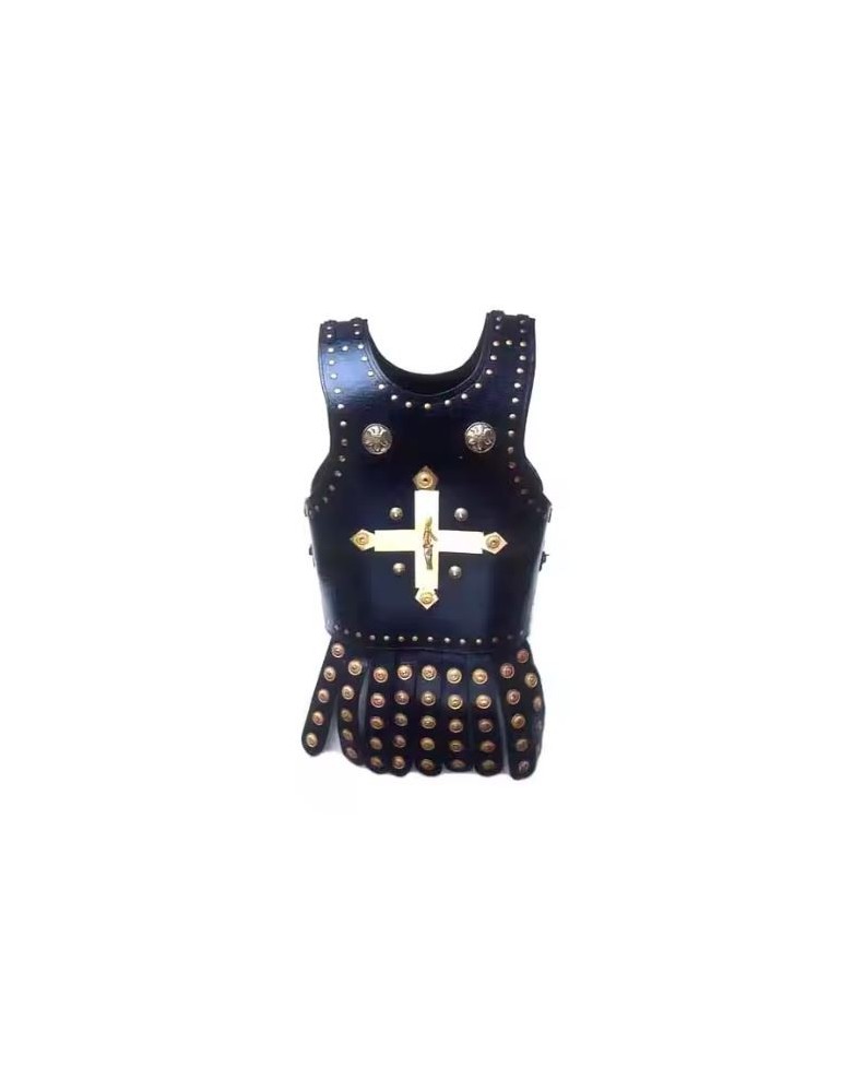 Armure médiévale cuir noir décoré - la Forge des Chevaliers® Armure médiévale cuir noir décoré - la Forge des Chevaliers®