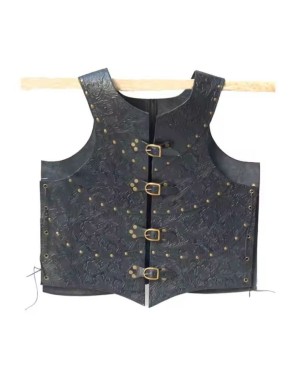 Armure plastron en cuir avec motifs - La Forge des Chevaliers®