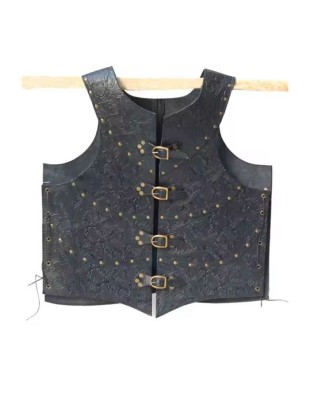 Armure plastron en cuir avec motifs - La Forge des Chevaliers®
