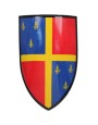 Bouclier médiéval à fleur de lys Peint à la main - la forge des Chevaliers®