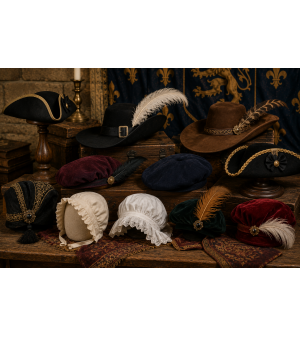 Chapeaux & Coiffes du XVe au XVIIIe siècle | Tricornes et couvre-chefs historiques