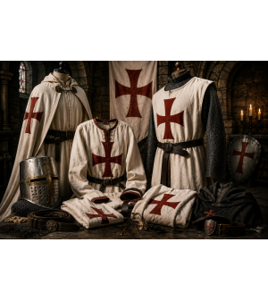 Vêtements templiers | Tabards, tuniques et capes médiévales
