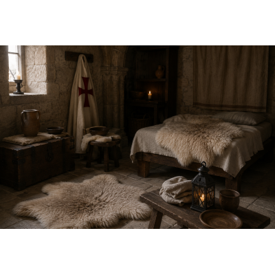 Univers Peaux de Bêtes des Templiers | Décoration médiévale
