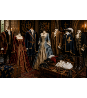 Vêtements du XVe au XVIIIe siècle | Costumes historiques et Renaissance