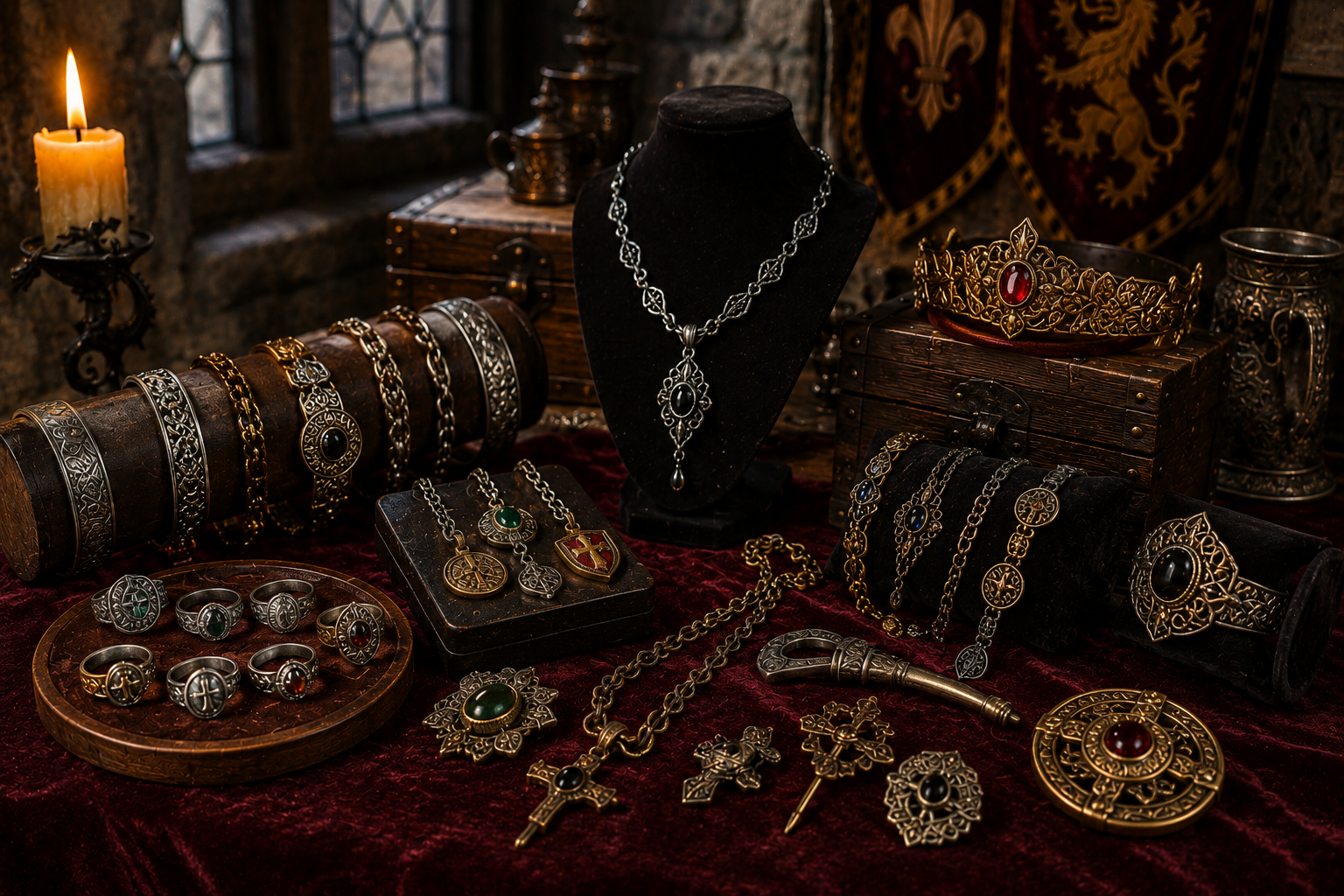 Bijoux et parures du Moyen Âge
