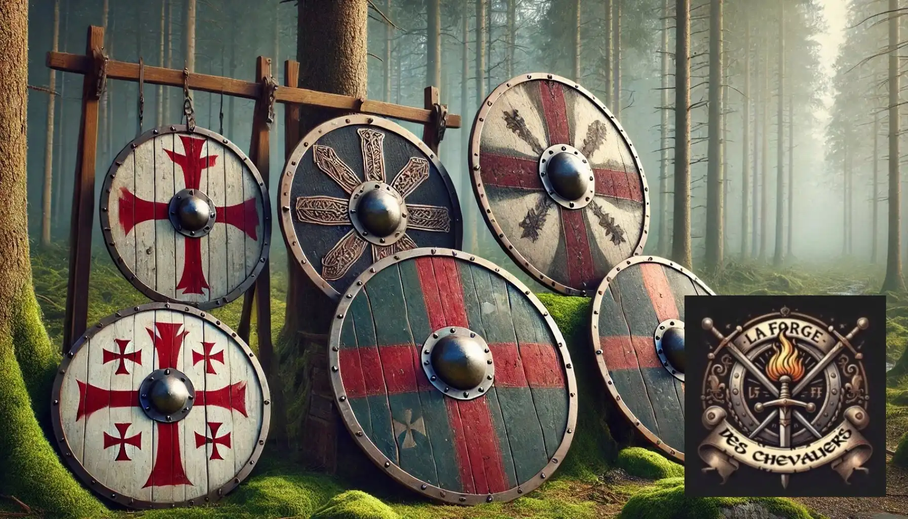 Boucliers moyen age - la forge des chevaliers