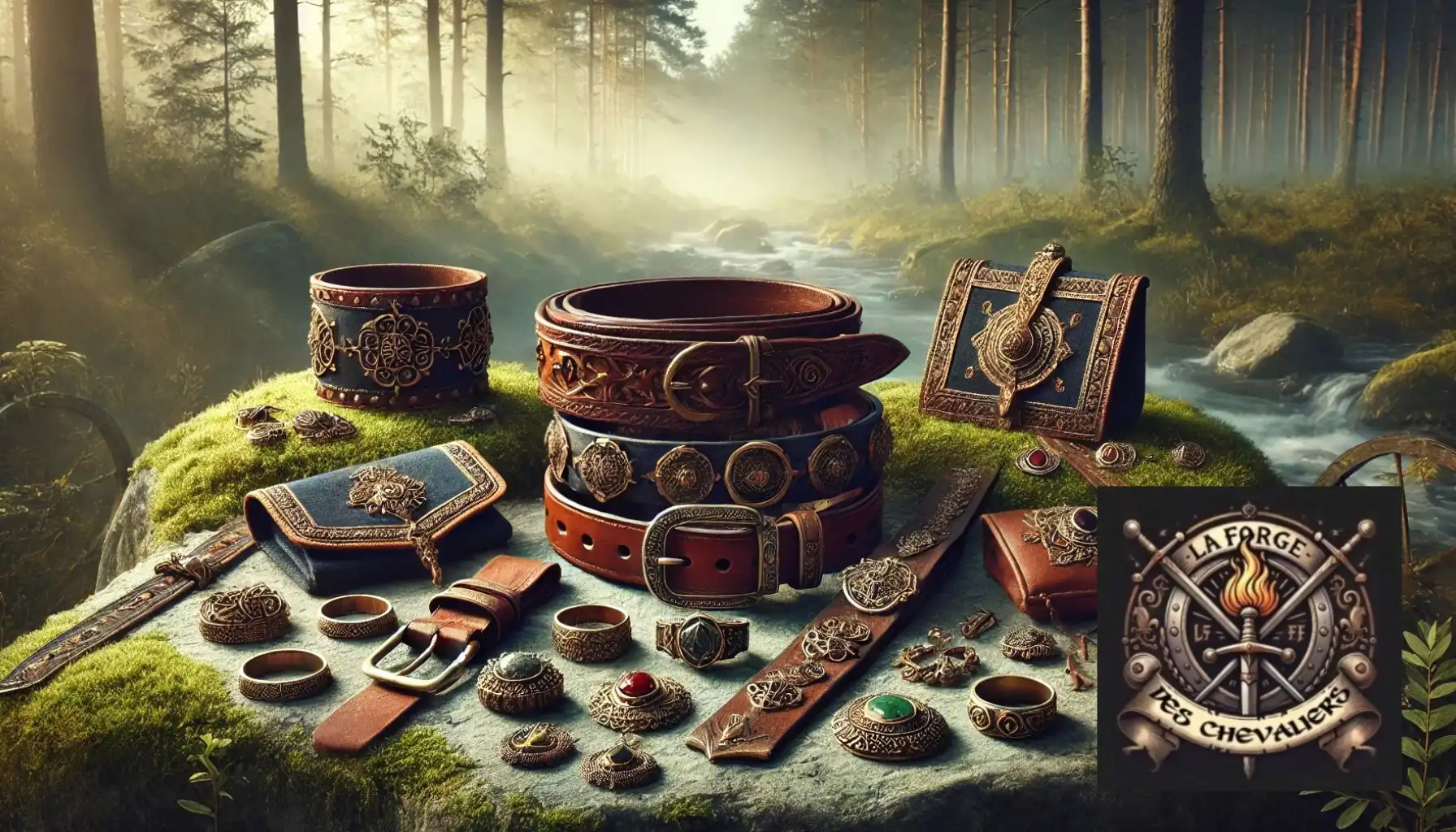 ceintures, bourses, bijoux moyen age