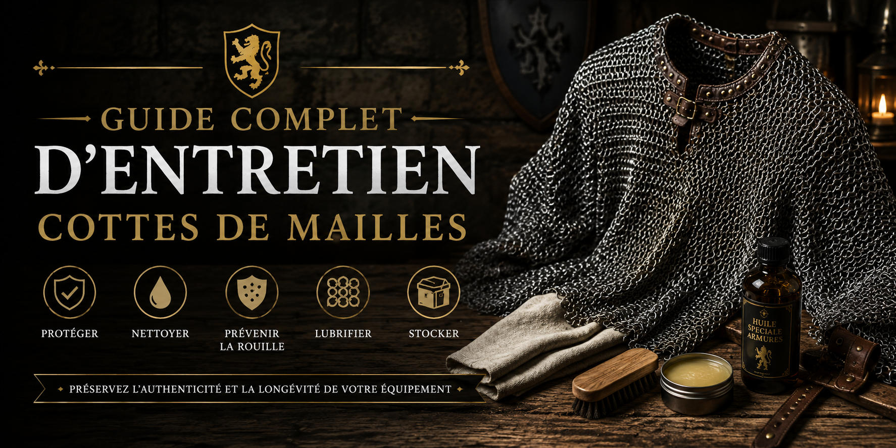 Guide complet d'entretien des cottes de mailles