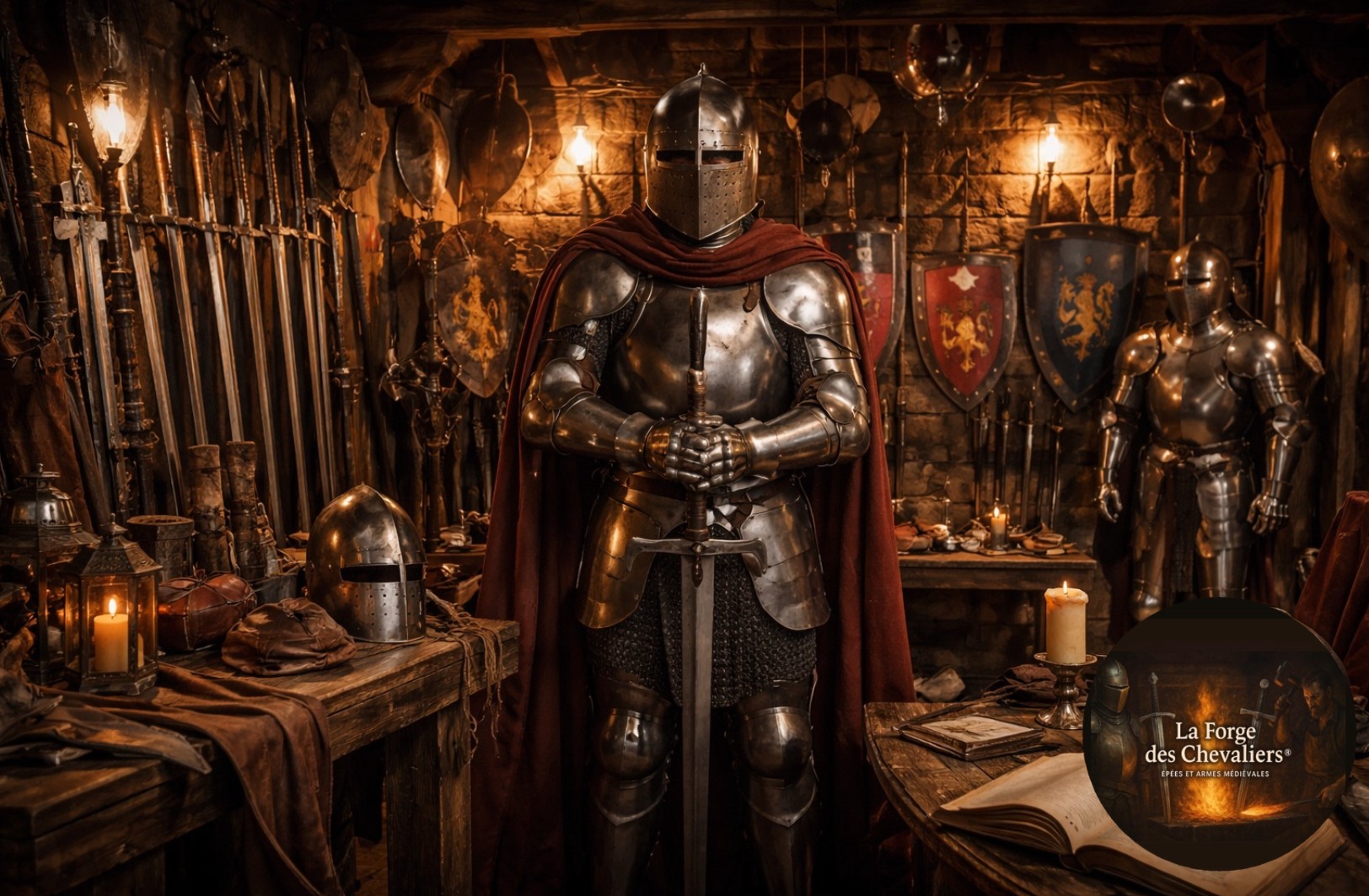 Boutique médiévale armes, armures et équipements authentiques du Moyen Âge