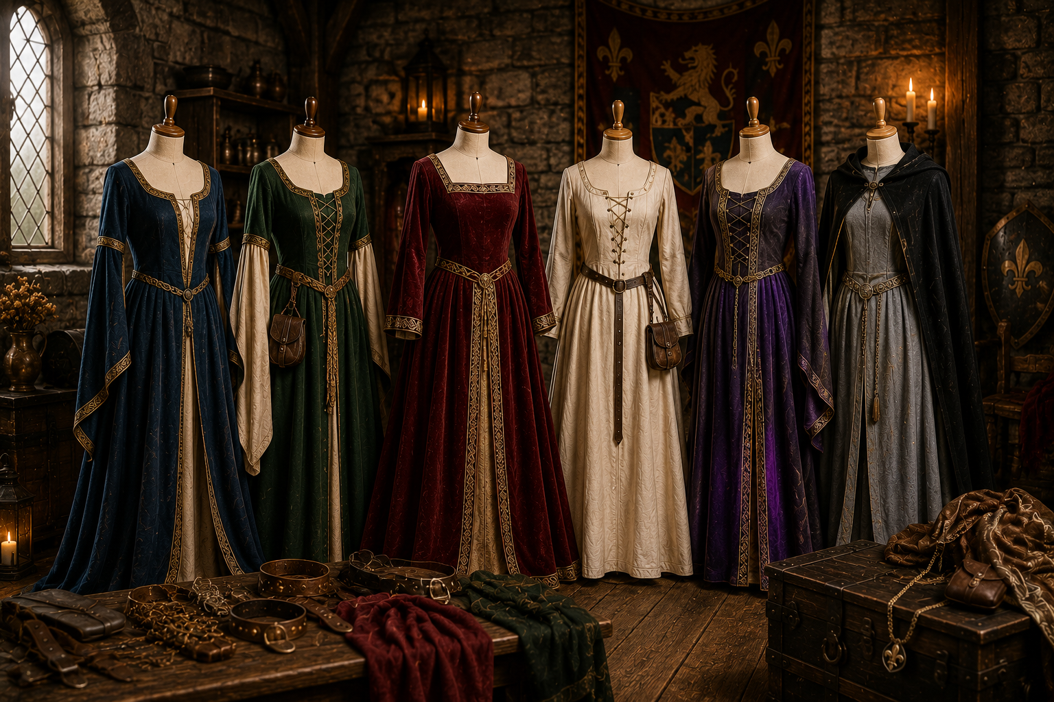 Vêtements médiévaux pour femme
