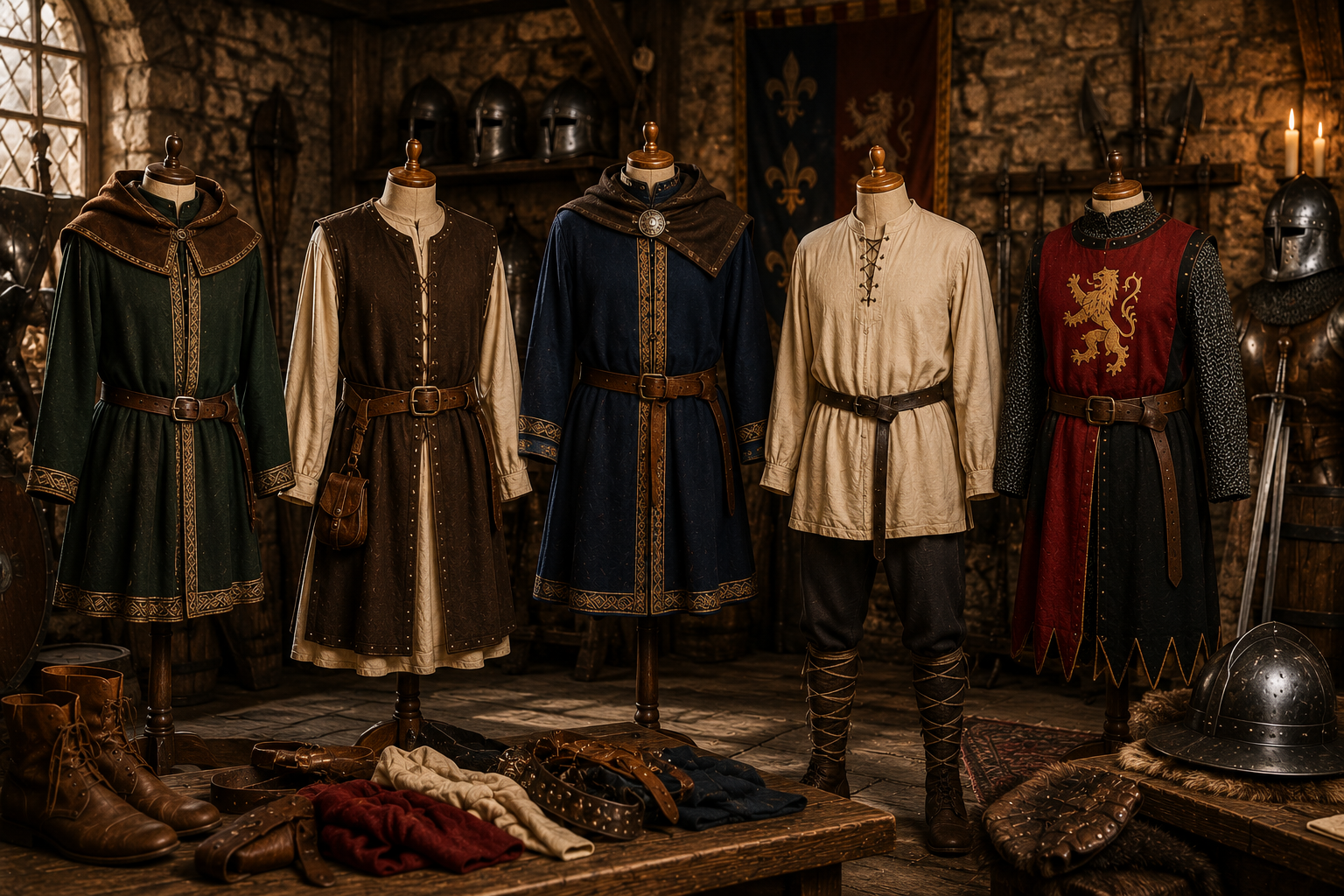 Vêtements médiévaux pour homme