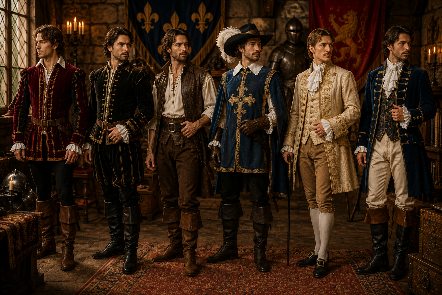 Vêtements Hommes du XVe au XVIIIe siècle